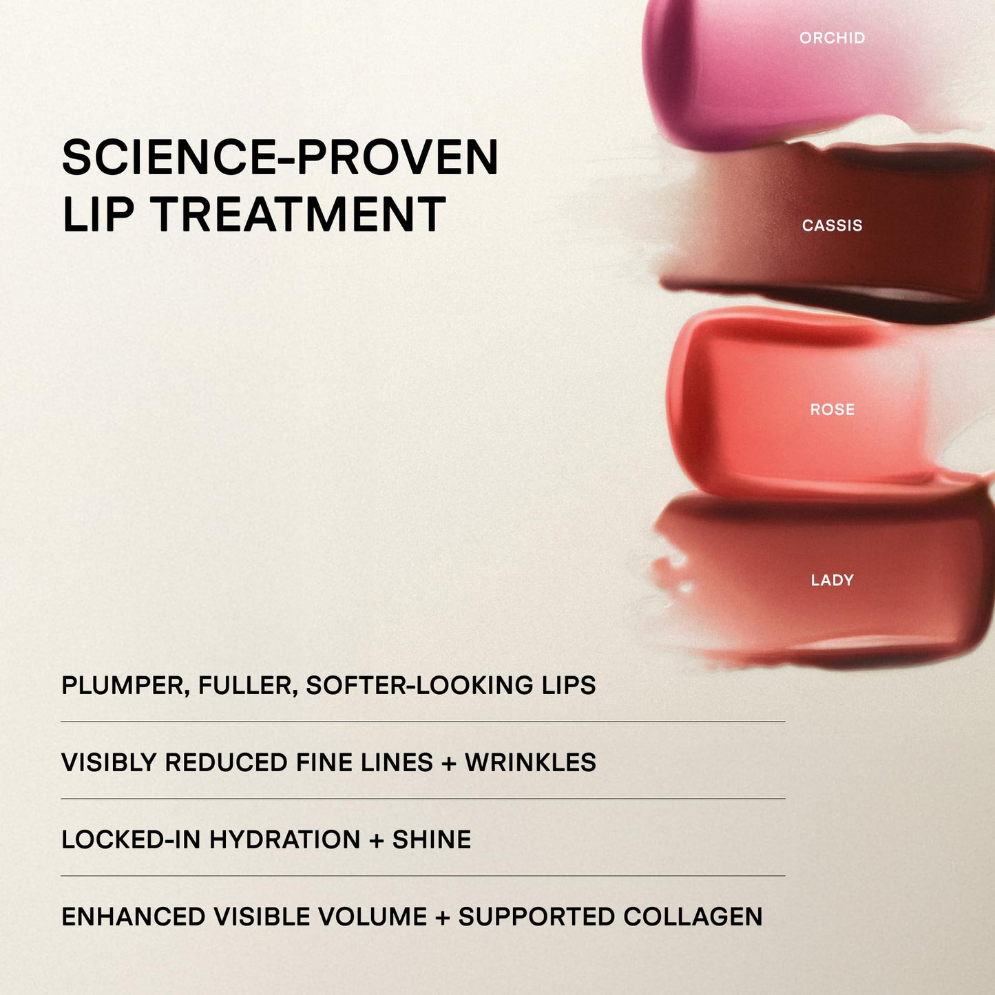 U Beauty The PLASMA Tinted Lip Compound - Anti-Aging & Anti-Wrinkle Lip Gloss, Hyaluronic Acid, Shea Butter & Peptides for Hydration & Plumping,Cassis
