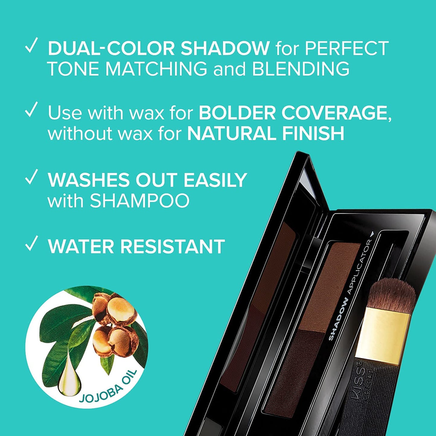 KISS Quick Cover Root Touch-Up Hair Shadow Dark Brown QCS02