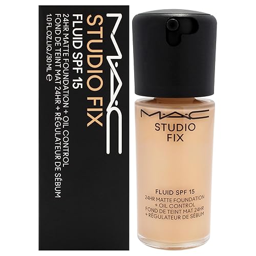Studio Fix Fluid SPF 15 24Hr Matte Foundation Plus Oil Control - NC25 by MAC for Women - 1 oz Foundation