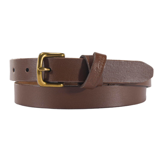 Carhartt Women's Casual Rugged Belts, Available in Multiple Styles, Colors & Sizes, X-Large, Bridle Leather Thin (Brown)