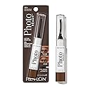 Revlon PhotoReady Lifting Brow Gel, Tinted Eyebrow Lamination with Spoolie Brush, Conditions, Shapes & Defines, 804 Rich Dark Brown, 0.23 fl oz