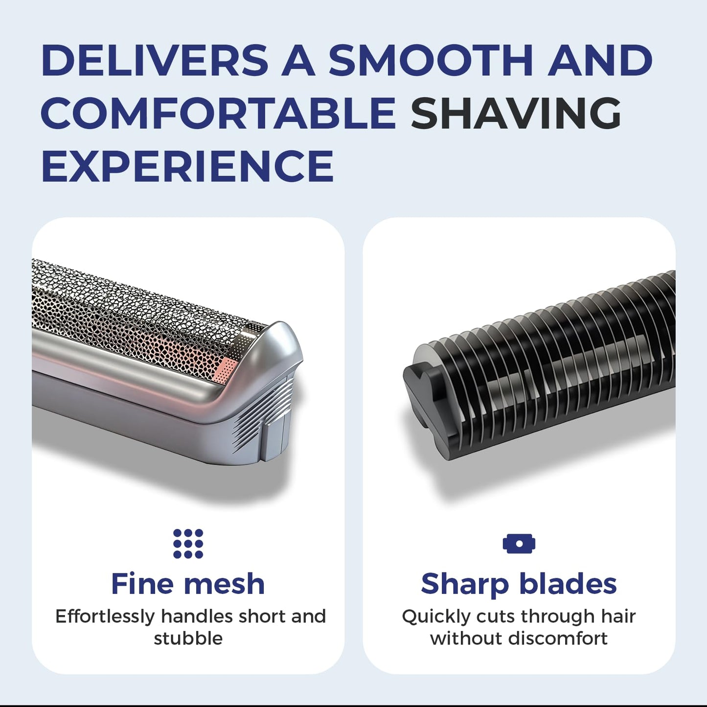 5S Shaver Blades Replacement Foil and Cutter, Electric Shaver Part Razor Replacement Foil and Cutter for Mobileshave M30 M60 P40 P50 P60 P70 P80 (1 Beauty and Personal Care Wokyo
