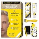Reusable Hair & Beard Dye for Men - Lightest Blond | Up to 5 Uses, 7 Minutes | Natural Gray Coverage, No-Drip Cream with SkinArmour® - Cleverman