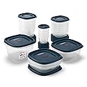 Rubbermaid EasyFindLids Food Storage Containers in Special-Edition Insignia Blue, 42 Piece