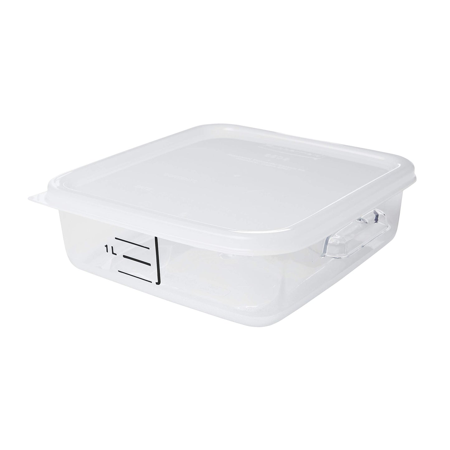 Rubbermaid Commercial Products Large Lid For 2/4/6/8 Qt. Plastic Space Saving Square Food Storage Container, White, Lid…