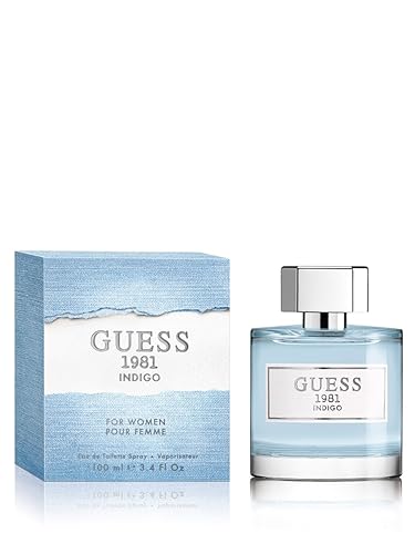 Guess 1981 Indigo Eau de Toilette Spray for Women, Blue, NS, 3.4 Fl Oz