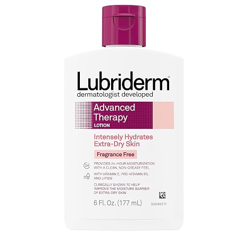 Lubriderm Advanced Therapy Lotion, Fragrance-Free, 6 Fl. Oz (Pack of 4)