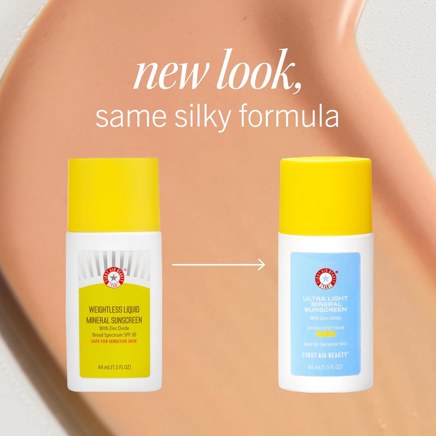 First Aid Beauty - Weightless Liquid Mineral Sunscreen with Zinc Oxide Broad Spectrum SPF 30, Luxuriously Light Ultra Sheer Tint for Everyday Use