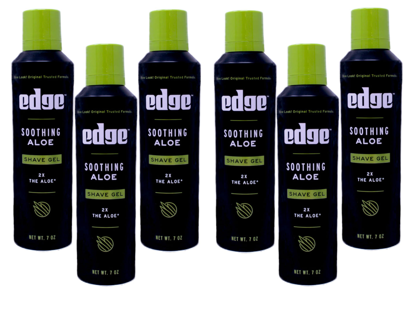 Soothing Aloe Shave Gel Men Shave Gel by Edge, 7 Oz. (Pack of 6)