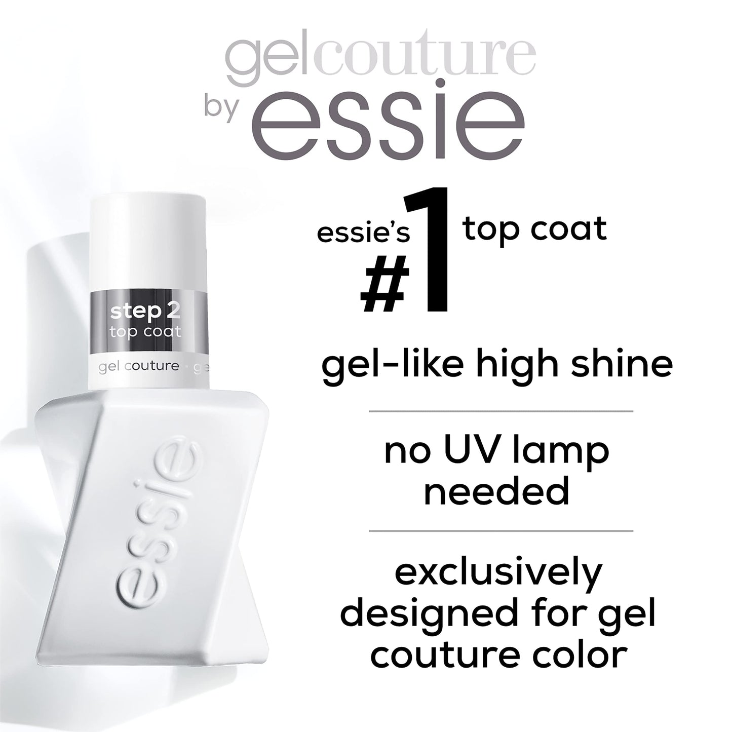 Essie Gel Couture Long-Lasting Nail Polish, 8-Free Vegan, Deep Red, Spiked With Style, 0.46 fl oz