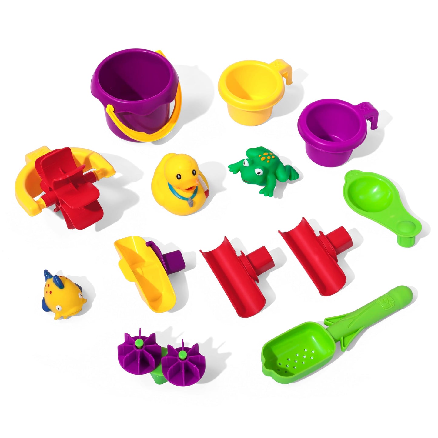 Step2 Rain Showers Splash Pond Water Table – Toddler Outdoor Sensory Playset with 13 Accessories, Ages 1.5+
