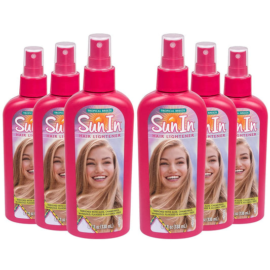 Sun In Original Spray-In Hair Lightener, Tropical Breeze , 4.7-Ounce Bottles (Pack of 6)