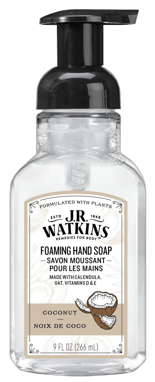 Hand Soap, Foaming, 9 fl oz, Coconut Coconut Beauty & Personal Care J.R. Watkins