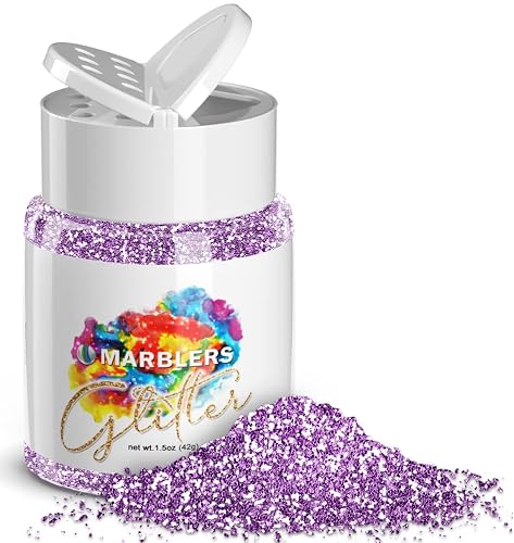 MARBLERS Twinkle Glitter [Light Purple] 1.5oz (42g) | Fine | Non-Toxic, Vegan, Cruelty-Free | Face, Body, Eyeshadow, Hair, Festival, Party Makeup |