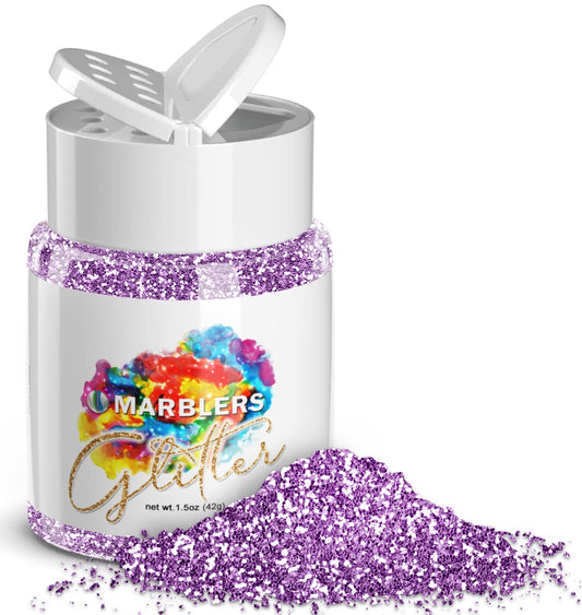 MARBLERS Twinkle Glitter [Light Purple] 1.5oz (42g) | Fine | Non-Toxic, Vegan, Cruelty-Free | Face, Body, Eyeshadow, Hair, Festival, Party Makeup |