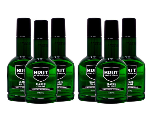 Brut Classic Scent Cologne 5 Ounce (145ml) (6 Pack)