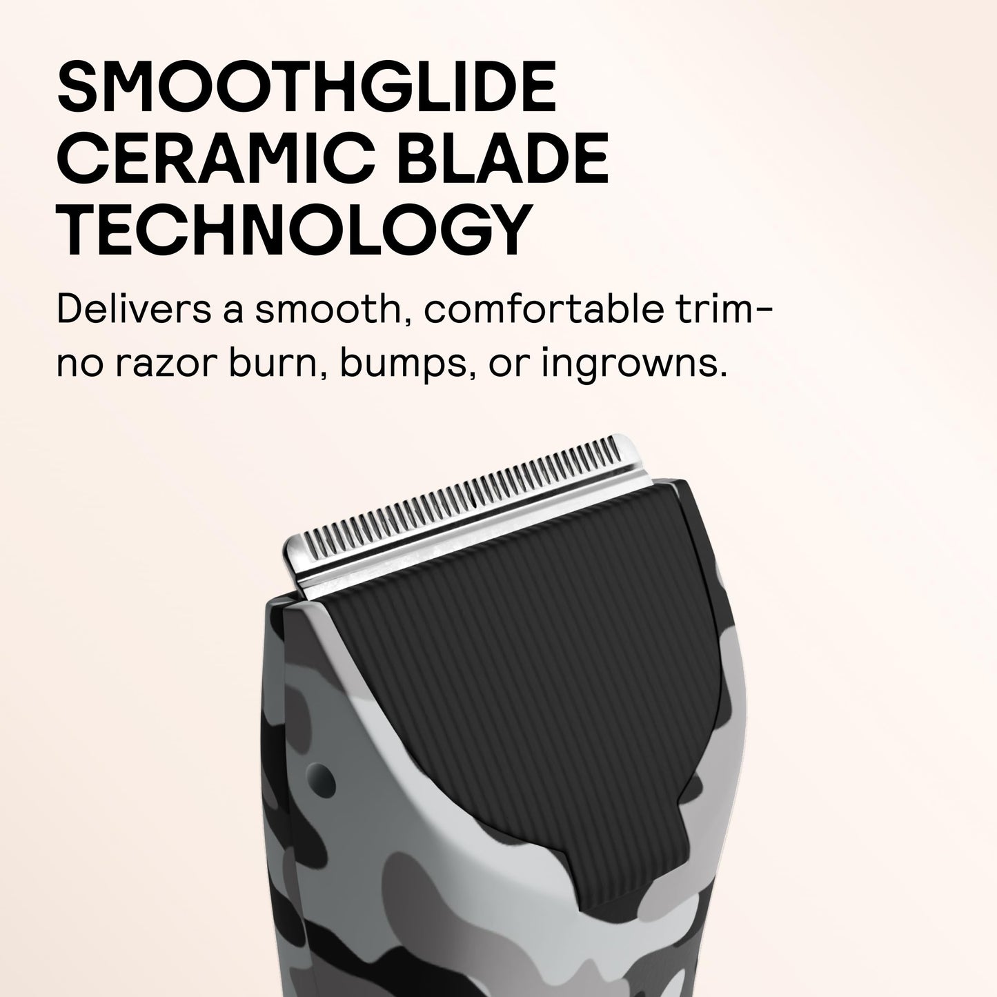 MERIDIAN The Trimmer Original - Body Hair Trimmer for Men, Electric Shaver for Pubic Hair, Chest, Legs & Bikini, Waterproof & Rechargeable, Arctic Beauty and Personal Care MERIDIAN