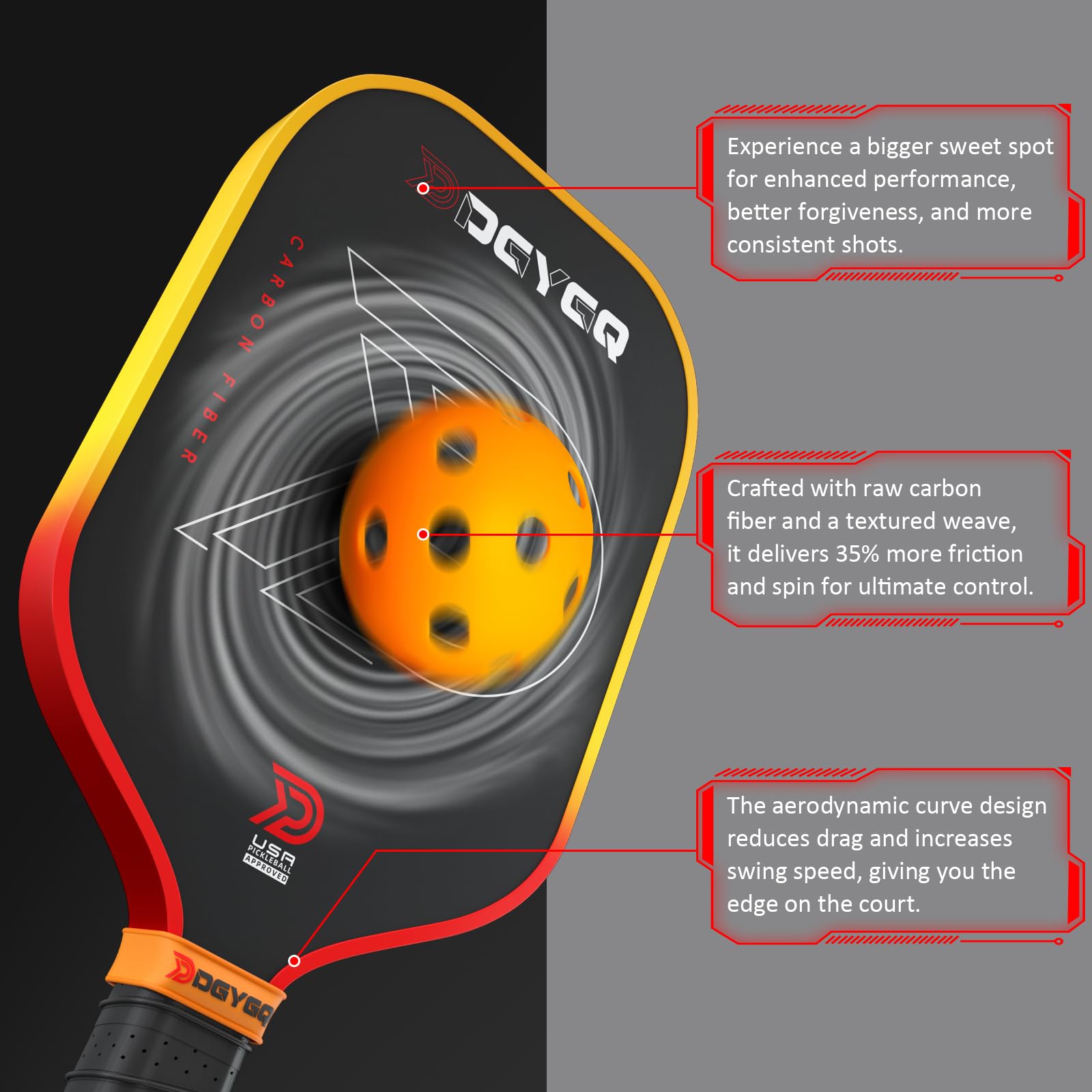 DGYGQ Pickleball Paddle - Thumbnail 3