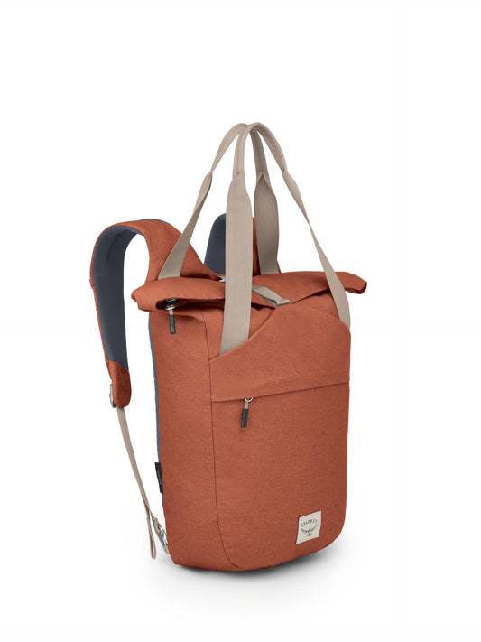 Osprey Arcane Zip Top Tote Backpack, Porcelain Orange Heather
