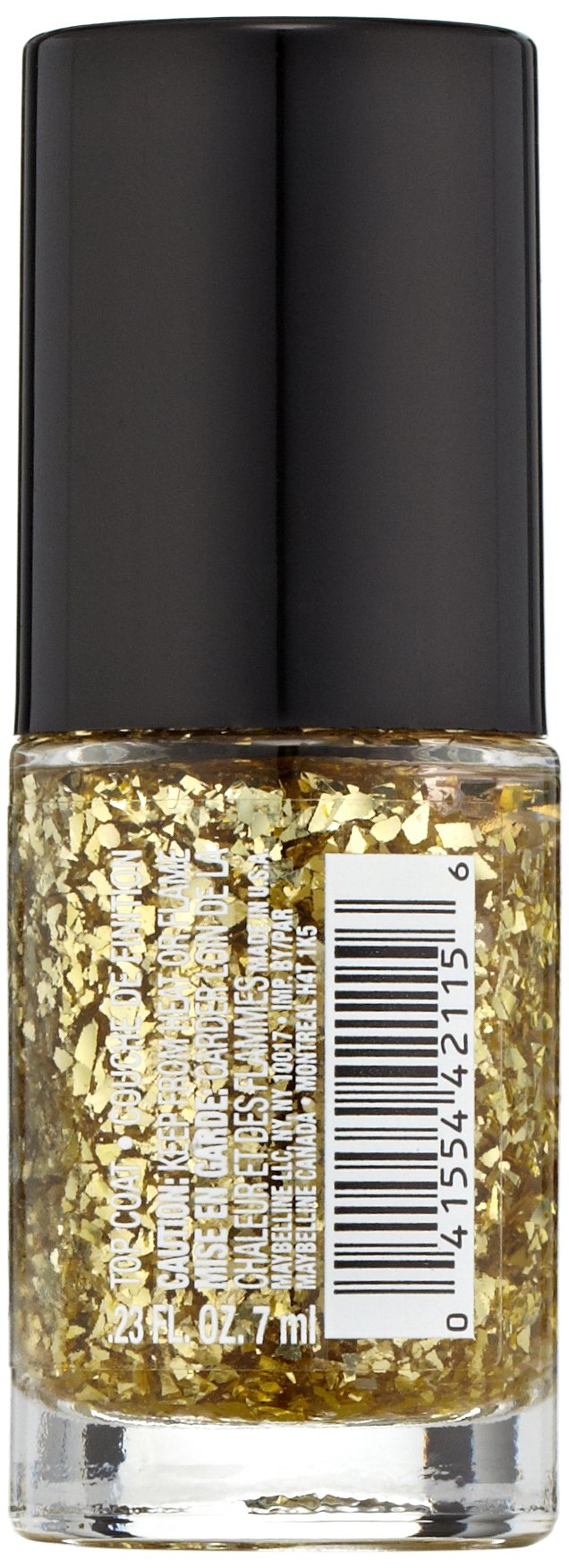 Maybelline New York Color Show Jewels Nail Lacquer Top Coat, Gilded in Gold, 0.23 Fluid Ounce, 1 Count Beauty & Personal Care MAYBELLINE