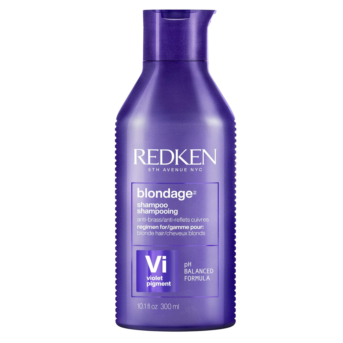 Redken Blondage Color Depositing Purple Shampoo For Blonde, Bleached or Highlighted Hair - Neutralizes Brassy Tones With Salicylic Acid, 10.1 Fl Oz