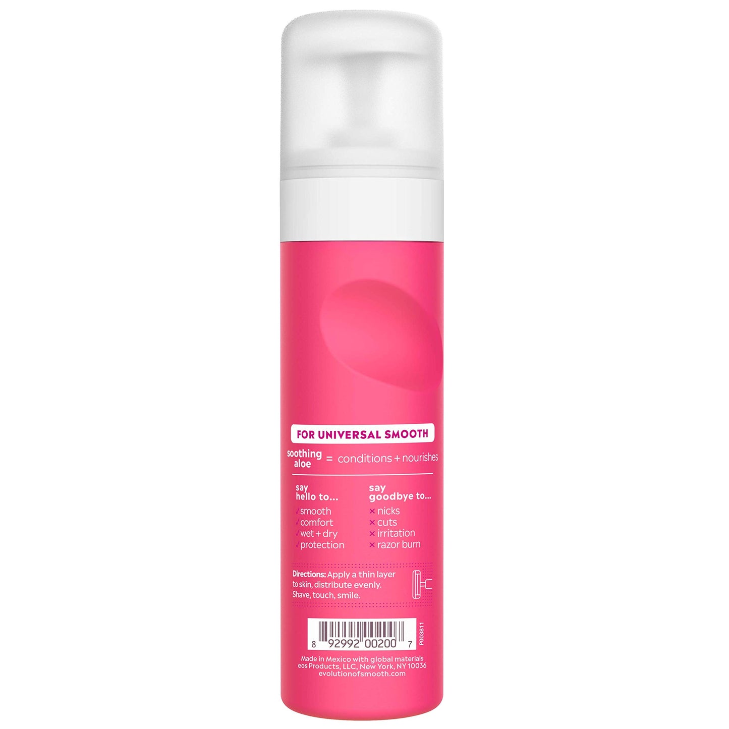 eos Shea Better Shaving Cream for Women - Pomegranate Raspberry - Shave Cream, Skin Care and Lotion with Shea Butter and Aloe - 24 Hour Hydration - 7 Beauty and Personal Care eos