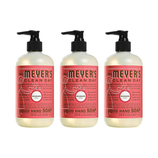 Mrs. MEYER'S Liquid Hand Soap Rhubarb 12.5 OZ. (Pack of 3) Beauty & Personal Care Mrs. MEYER'S
