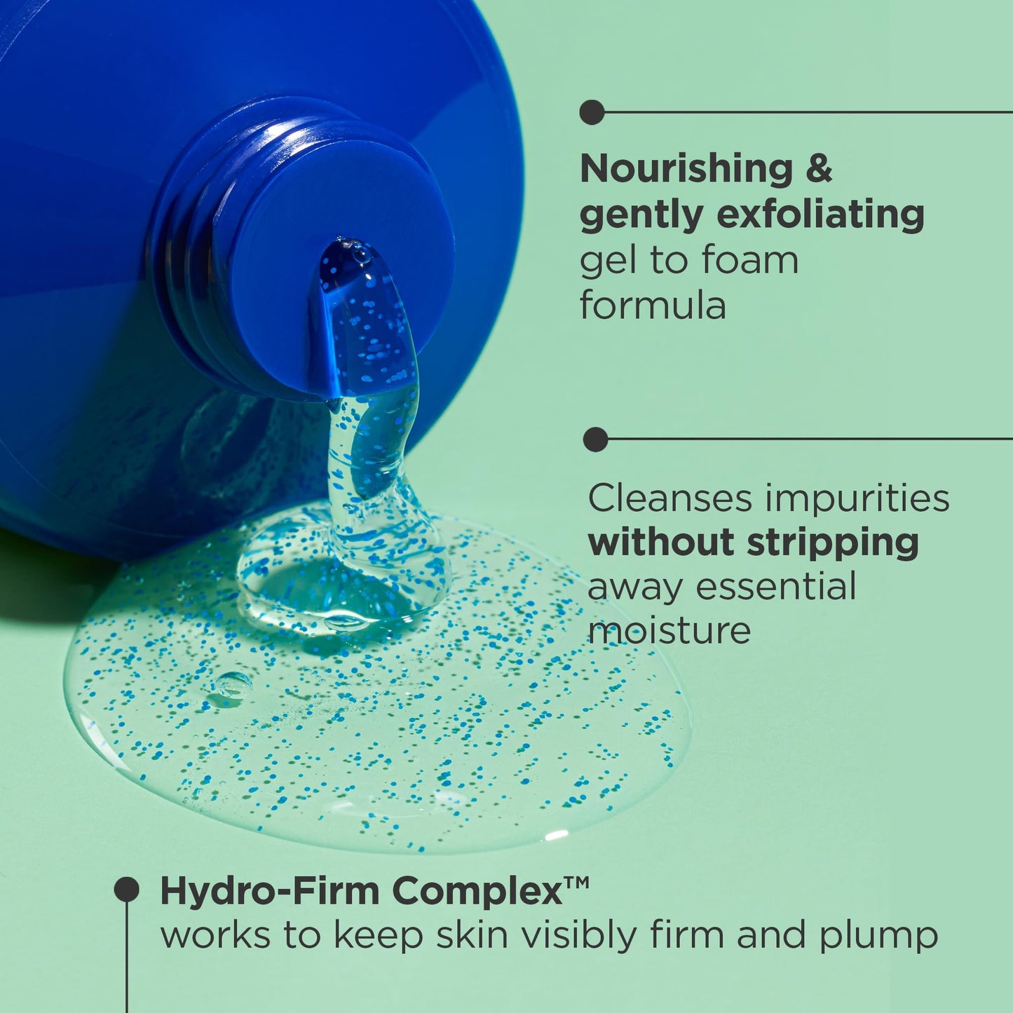 Andalou Naturals Body Wash, Deep Hydration Shower Gel, Ultra-Nourishing Skin Care for Dry Skin with Hyaluronic Acid & Ceramides, Gentle Exfoliating