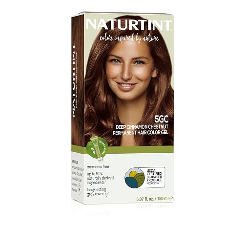 Naturtint 5GC Deep Cinnamon Chestnut Permanent Hair Color (Pack of 1), Ammonia Free, Vegan, Cruelty Free, up to 100% Gray Coverage, Long Lasting