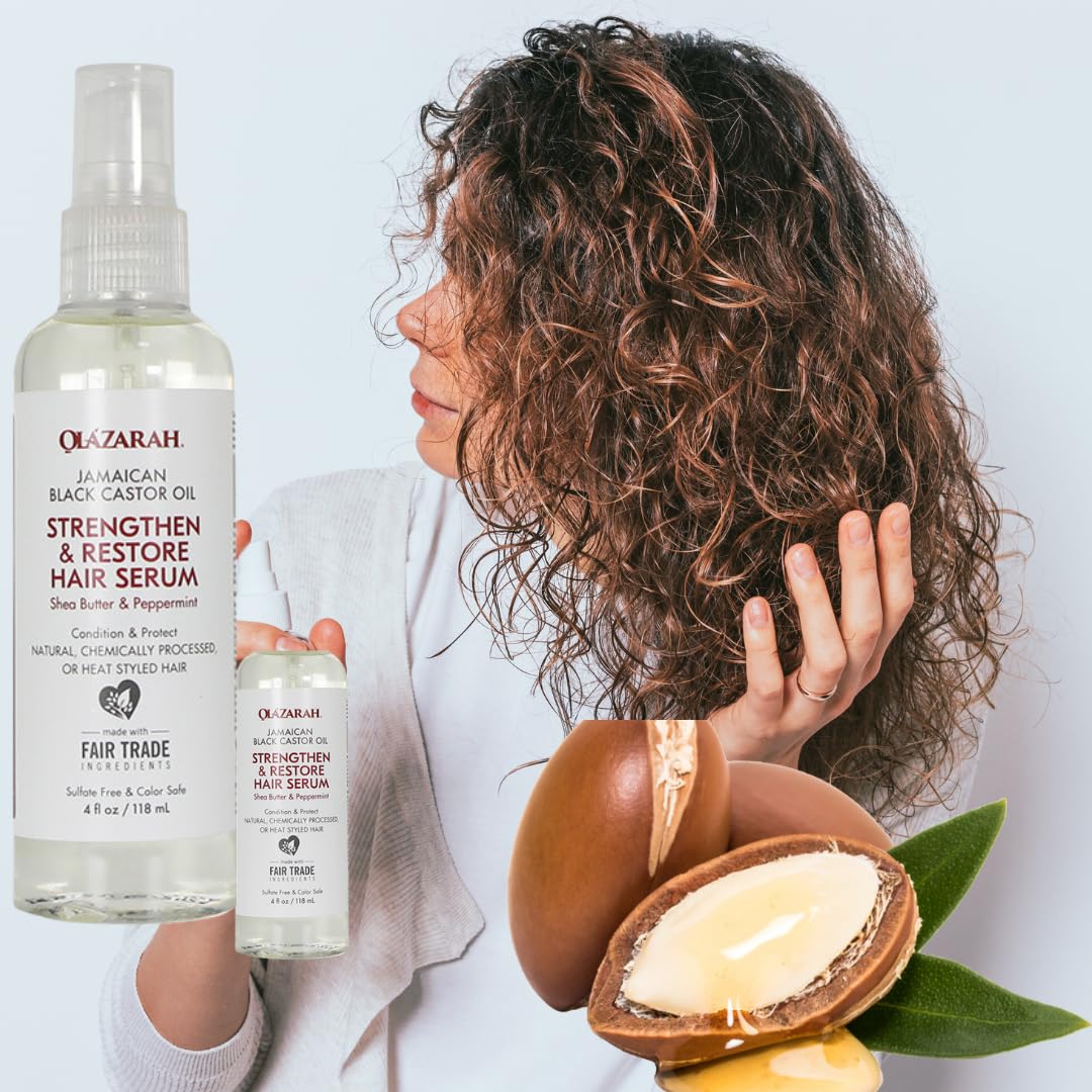 Jamaican Black Castor Oil Strengthen, Restore, Hair Care Bundle | Conditioner, Shampoo, Leave-in Conditioner, Oil/Serum | Fortify, Reduce Breakage