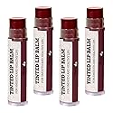 Earth's Daughter Tinted Lip Balm 4 Pack of Plum Color - Beeswax, Coconut Oil, Cocoa Butter, Vitamin E -Moisturize and Beautify, Paraben Free