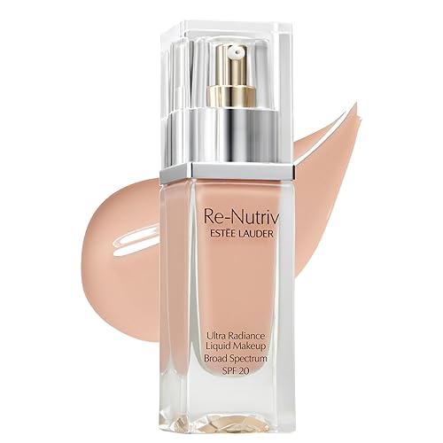 Estée Lauder Re-Nutriv Ultra Radiance Liquid Foundation SPF 20 | Luxurious, Hydrating, Long-Wearing, 1 Fl Oz, 3C2 Pebble