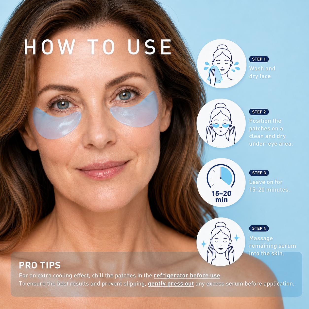 Under Eye Patches for Dark Circles: 30 Pairs Enaskin Naturals Retinol Collagen Eye Gels Mask - Reduce Wrinkles Puffy & Bags - Skin Treatment Pads Beauty and Personal Care Enaskin Naturals