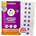 SpotMyUV UV Detection Stickers for Sunscreen with Patented Dermatrue SPF Sensing Technology, Know When to Reapply Sunscreen to Help Prevent Sunburn
