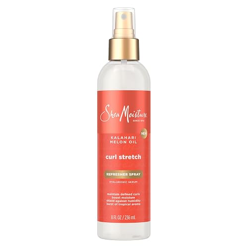 SheaMoisture Curl Stretch Refresher Spray Kalahari Melon Oil and Marula Oil Between Wash Style Stretcher Boosts Hydration, Fights Humidity and Frizz