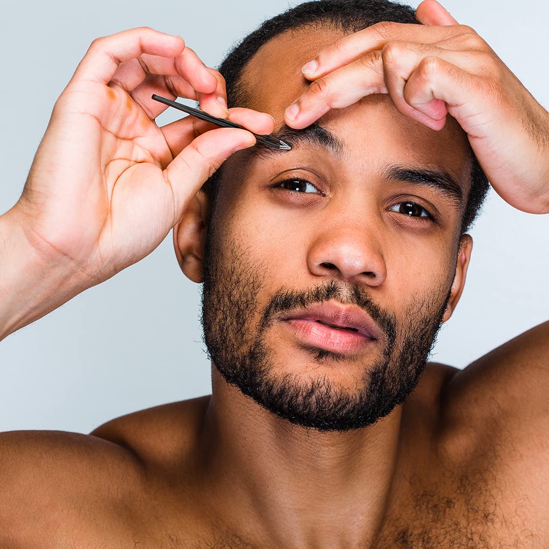 Gentlehomme - Tweezers - Men’s Beard, Eyebrow & Facial Hair Tweezers - Shape Eyebrows & Clean Up Your Beard - Designed to Grasp Thick, Coarse Hair