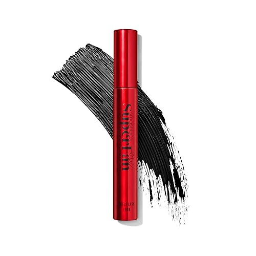 Smashbox Super Fan Lash Lengthening Mascara | Fanned-Out Volume + Length, Long-Wearing Mascara without Clumping, 0.34 Fl Oz, Black