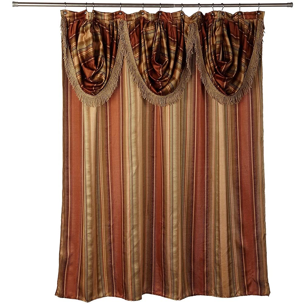 Popular Bath Contempo Bathroom Shower Curtain Luxury Classic Shower Curtain Contemporary Fabric Shower Curtain Unique Design Stylish Striped Shower…