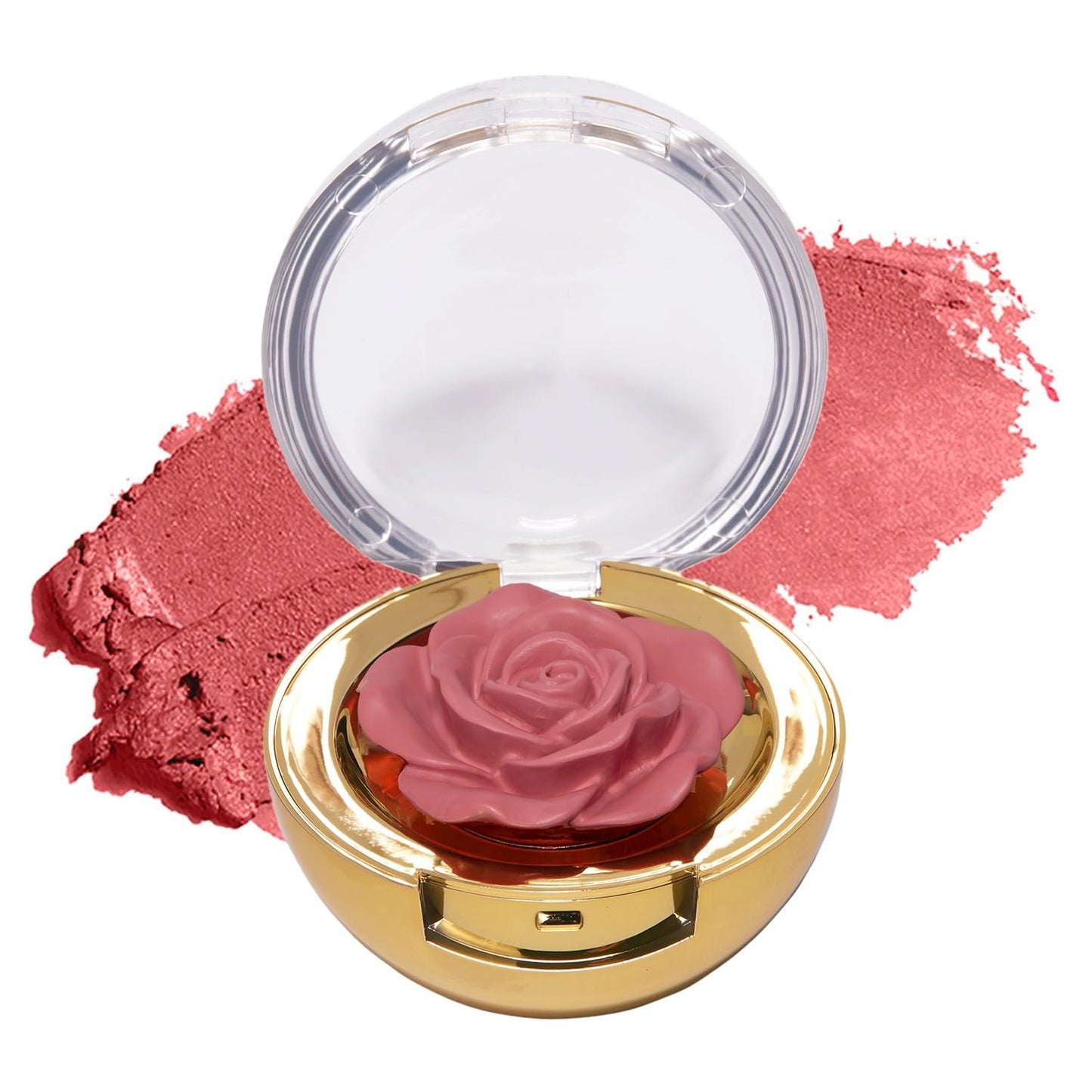 Winky Lux Cheeky Rose Cream Blush - High Pigment, Weightless Color for Cheeks, Effortlessly Blendable Makeup with Vitamin E, Cool Toned Light Pink