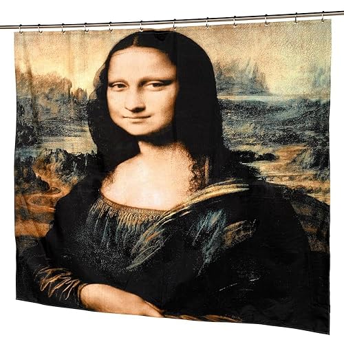 Carnation Home Fashions "Mona Lisa Fabric Shower Curtain