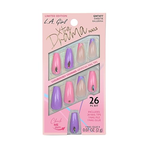 L.A. Girl Xtra Drama Nails, Sweetie GNT477 Beauty & Personal Care L.A. Girl