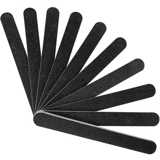 Karlash 10 PCS Professional Double Sided Nail Files Emery Board Grit Black Gel Cosmetic Manicure Pedicure Beauty & Personal Care Karlash