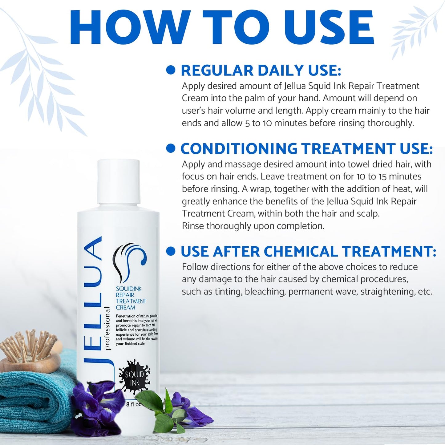 Jellua Squid Ink Repair Treatment Cream 8 oz
