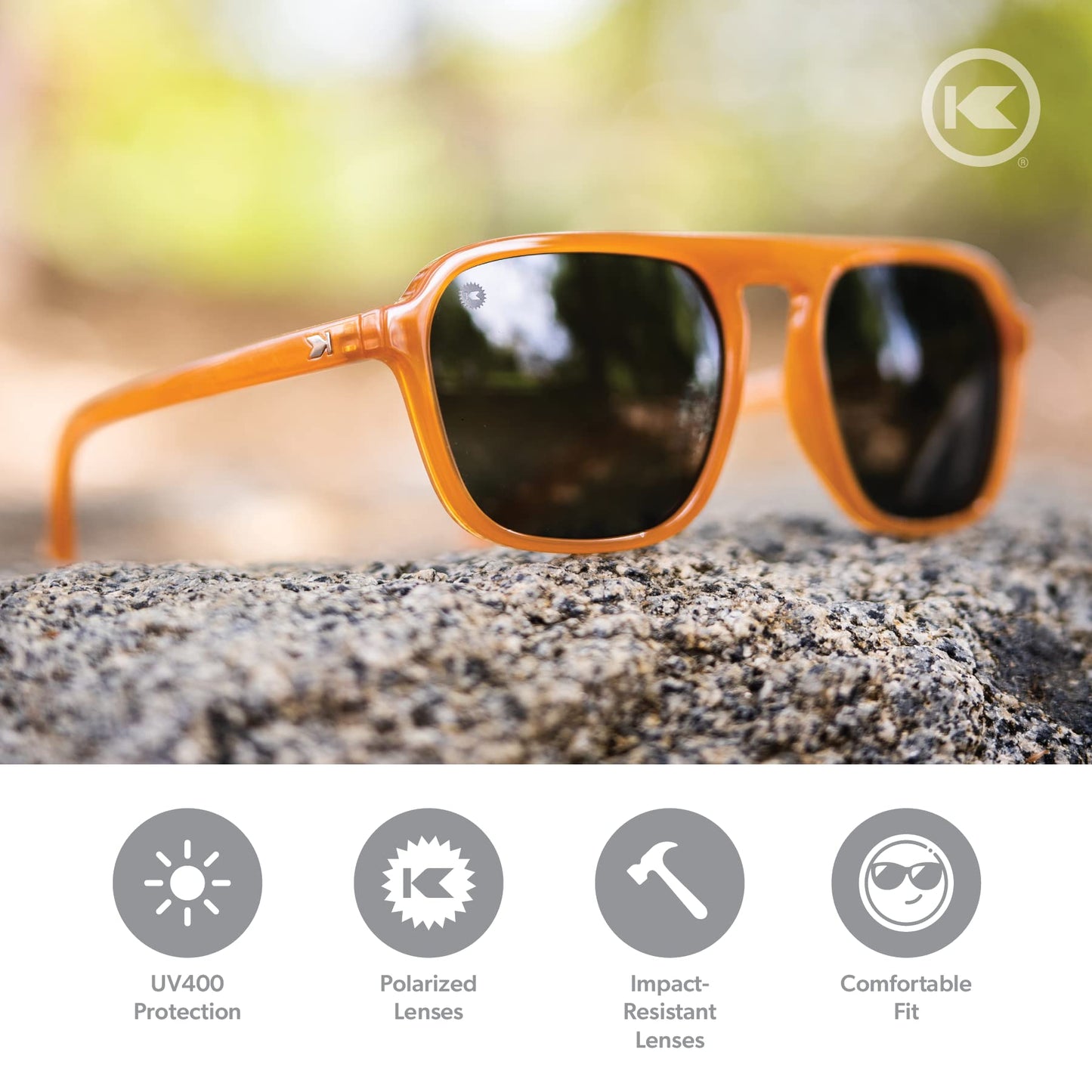 Knockaround Pacific Palisades Polarized Sunglasses For Men & Women, Full UV400 Protection (Pierside)