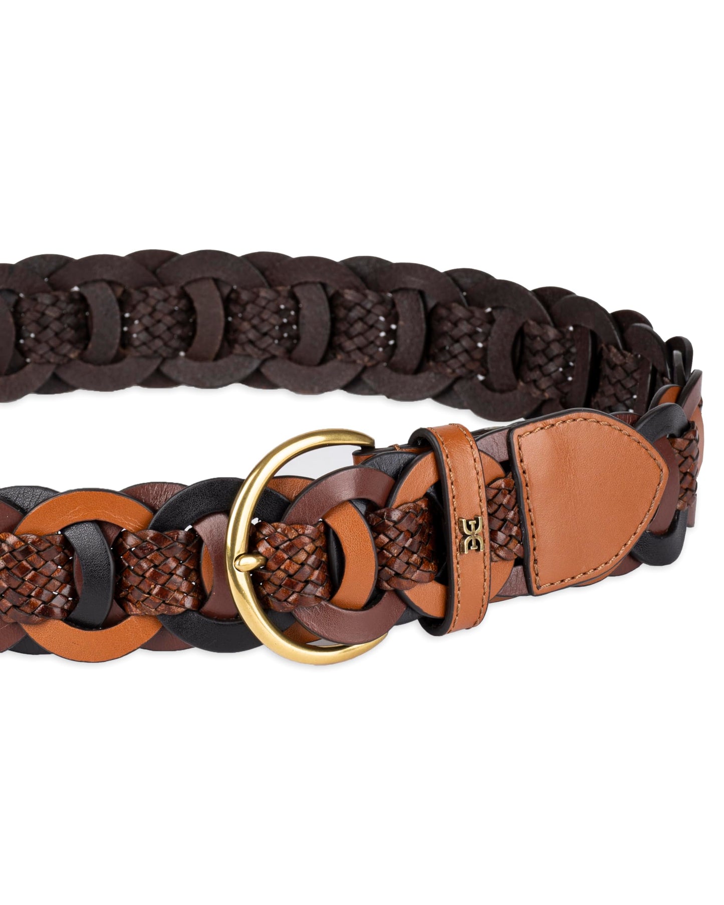 Sam Edelman 38 MM LINK WOVEN BELT