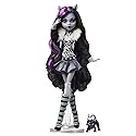 Monster High Reel Drama Doll, Clawdeen Wolf in Black and White, Collectible Reproduction with Doll-Size and Life-Size Posters, Horror Flick Theme