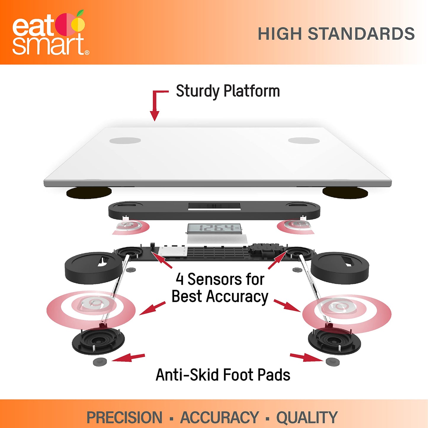 Eat Smart Precision Body Scale, Composition Digital Body Fat Scale for Body Weight