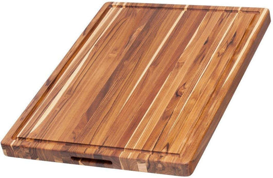 Teakhaus Cutting Board - Large (L) Wood Cutting Board with Juice Groove - Holiday Gift Ideas for Men and Women - Gift-Ready, Reversible, Edge Grain…