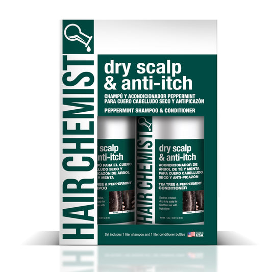 Hair Chemist Nourishing Dry Scalp & Anti-Itch Peppermint Shampoo 33.8 oz. & Conditioner 33.8 oz. 2-PC Gift Box Set - Hydrating Peppermint Shampoo Beauty & Personal Care Hair Chemist