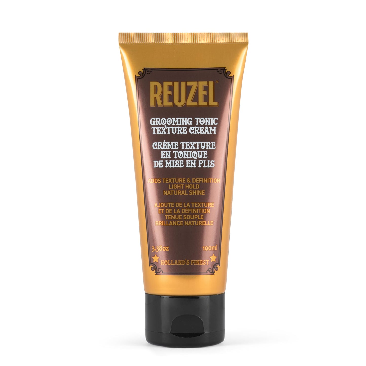 REUZEL Grooming Tonic Texture Cream, Light Hold, Curl Texture and Definition, Natural Shine, Heat Protection, For All Hair Types, 3.38oz
